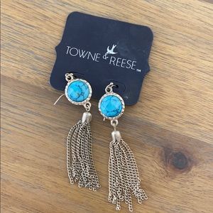 New never worn turquoise earrings